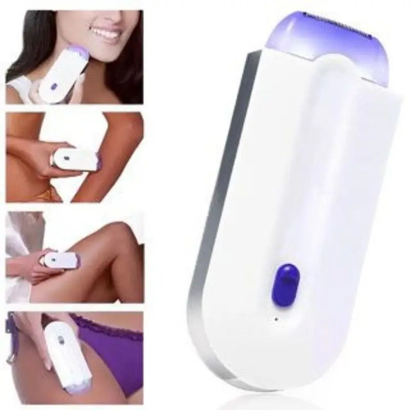 Depilador elétrico 2 em 1 para remoção de pelos faciais e corporais