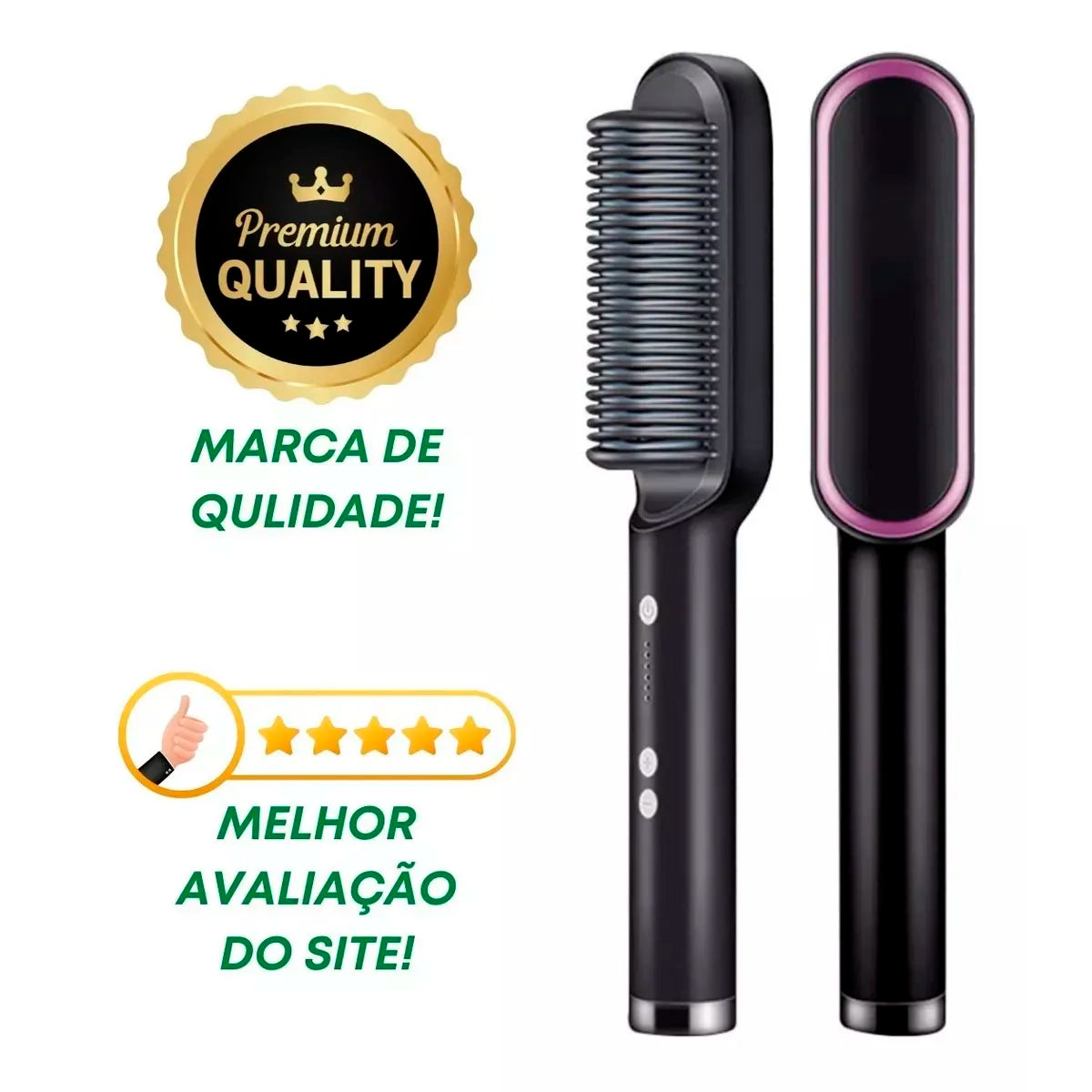 Escova De Cabelo Elétrica e Alisador bivolt GS.