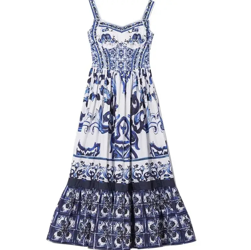 Vestido Decote em V com Estampa Floral turim GS.