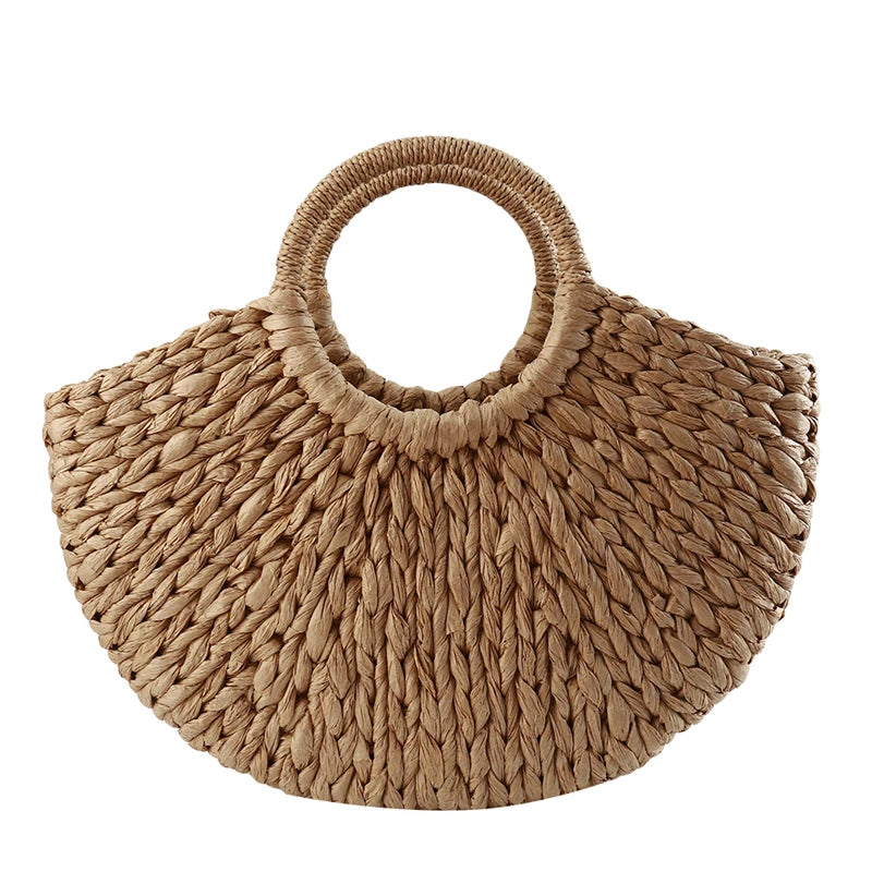 Bolsa Feminina de Tecido Rattan e Vime Natty Gabeiastore.