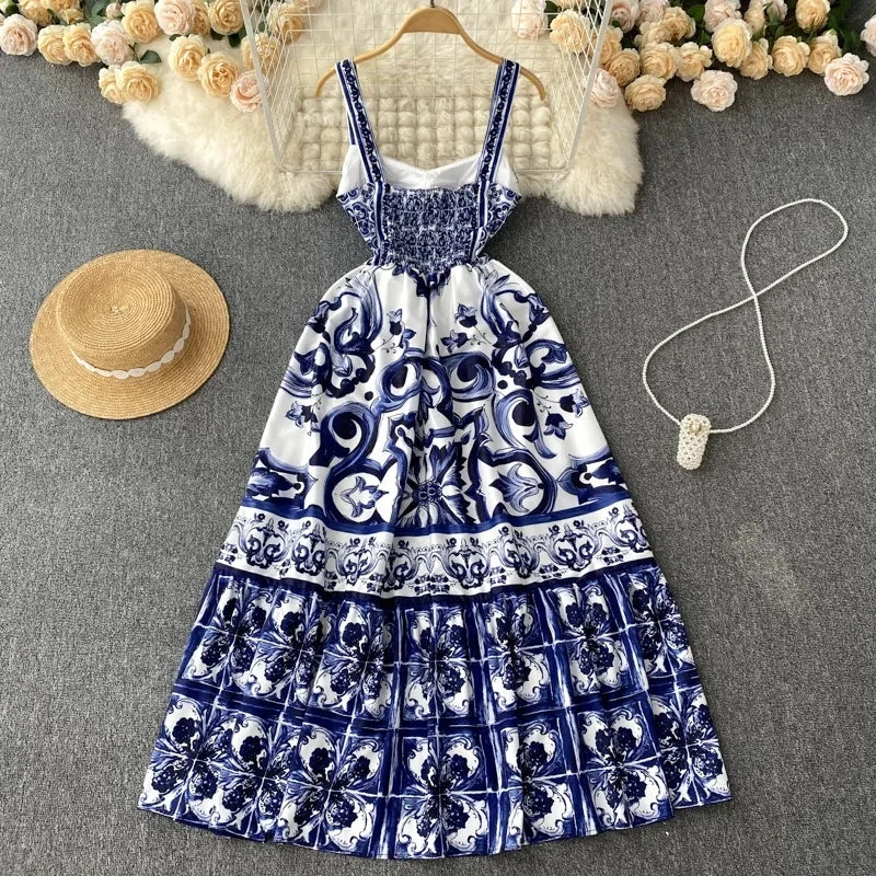 Vestido Decote em V com Estampa Floral Turim GS - Elegância e Conforto