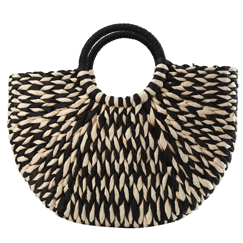 Bolsa Feminina de Tecido Rattan e Vime Natty Gabeiastore.