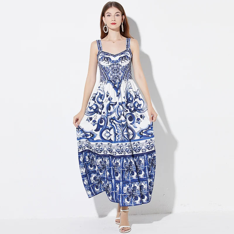 Vestido Decote em V com Estampa Floral Turim GS - Elegância e Conforto
