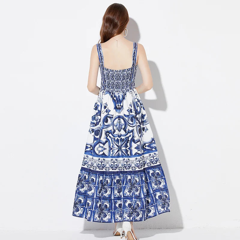 Vestido Decote em V com Estampa Floral Turim GS - Elegância e Conforto