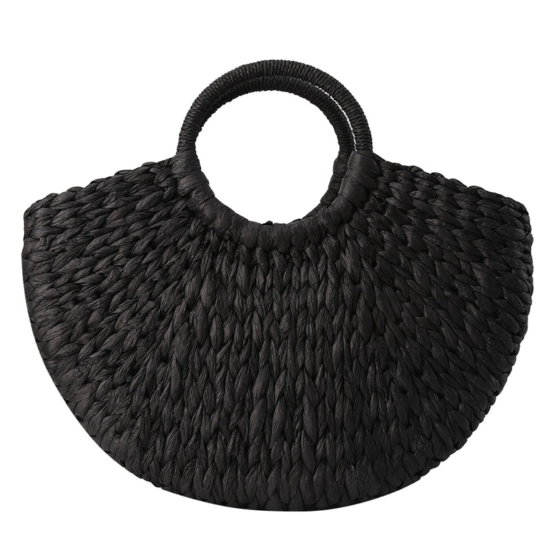Bolsa Feminina de Tecido Rattan e Vime Natty Gabeiastore.